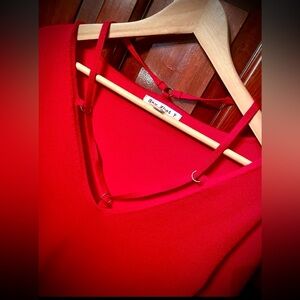 NEW NWOT Valentine’s Day little red lace up mini dress